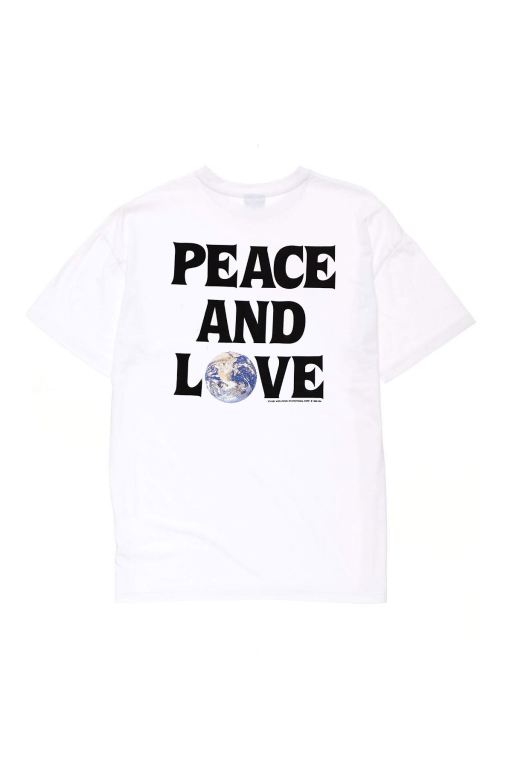 Stussy Womens Peace and Love Relaxed T Shirt White - GKIRE7812